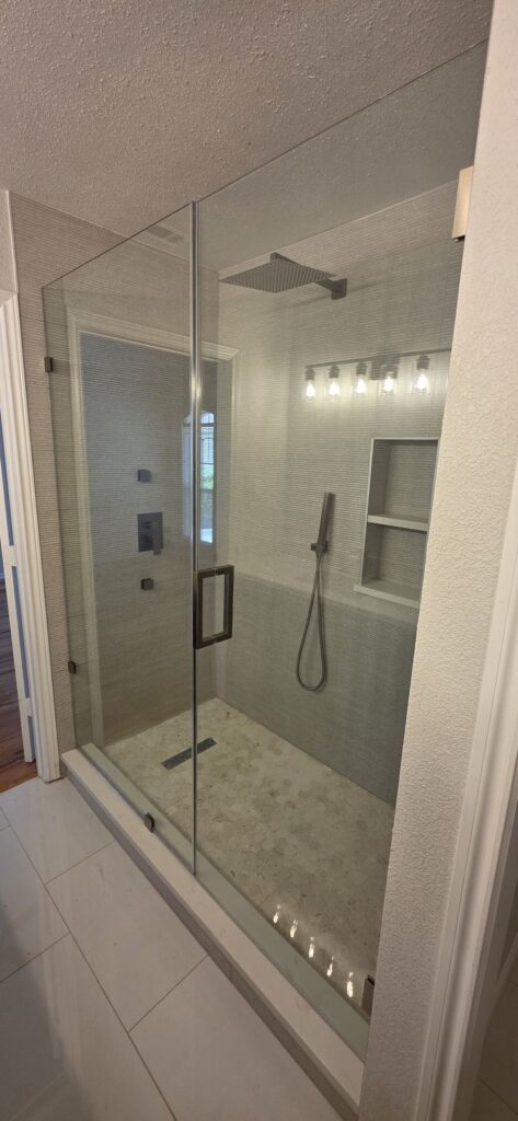 Frameless shower enclosure – Fixora Remodeling, Plano TX