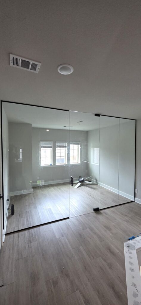 Glass partition wall – Fixora Remodeling, Plano TX