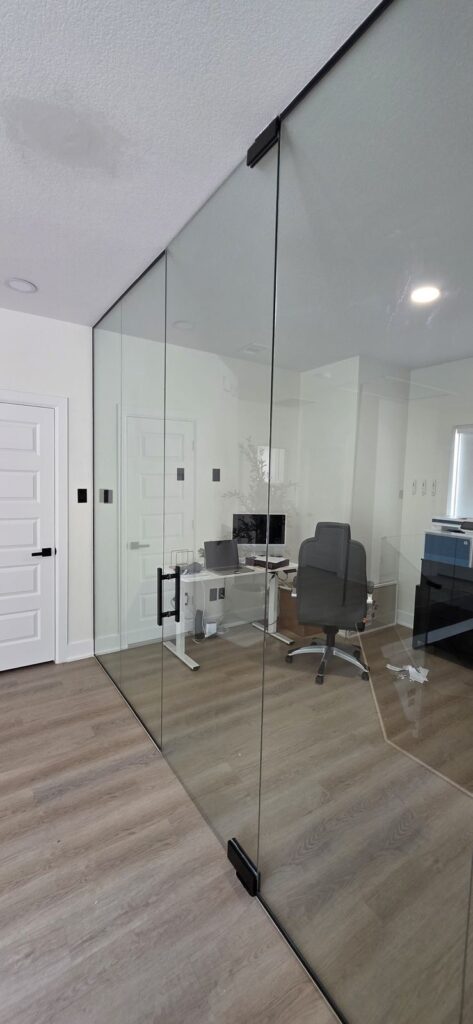 Glass office walls – Fixora Remodeling, Plano TX