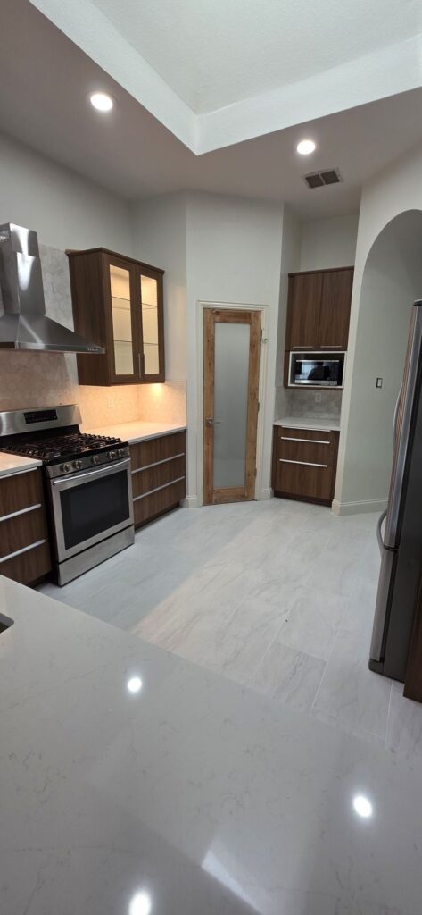 Kitchen remodel with new flooring – Fixora Remodeling, Plano TX