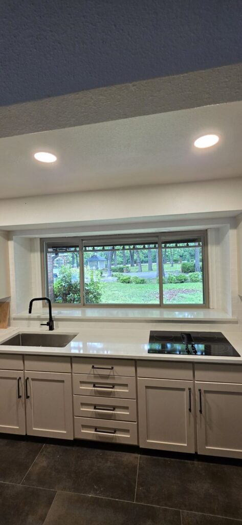 Kitchen cabinets & window – Fixora Remodeling, Plano TX