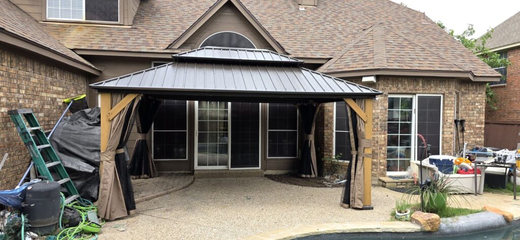 Backyard gazebo – Fixora Remodeling, Plano TX