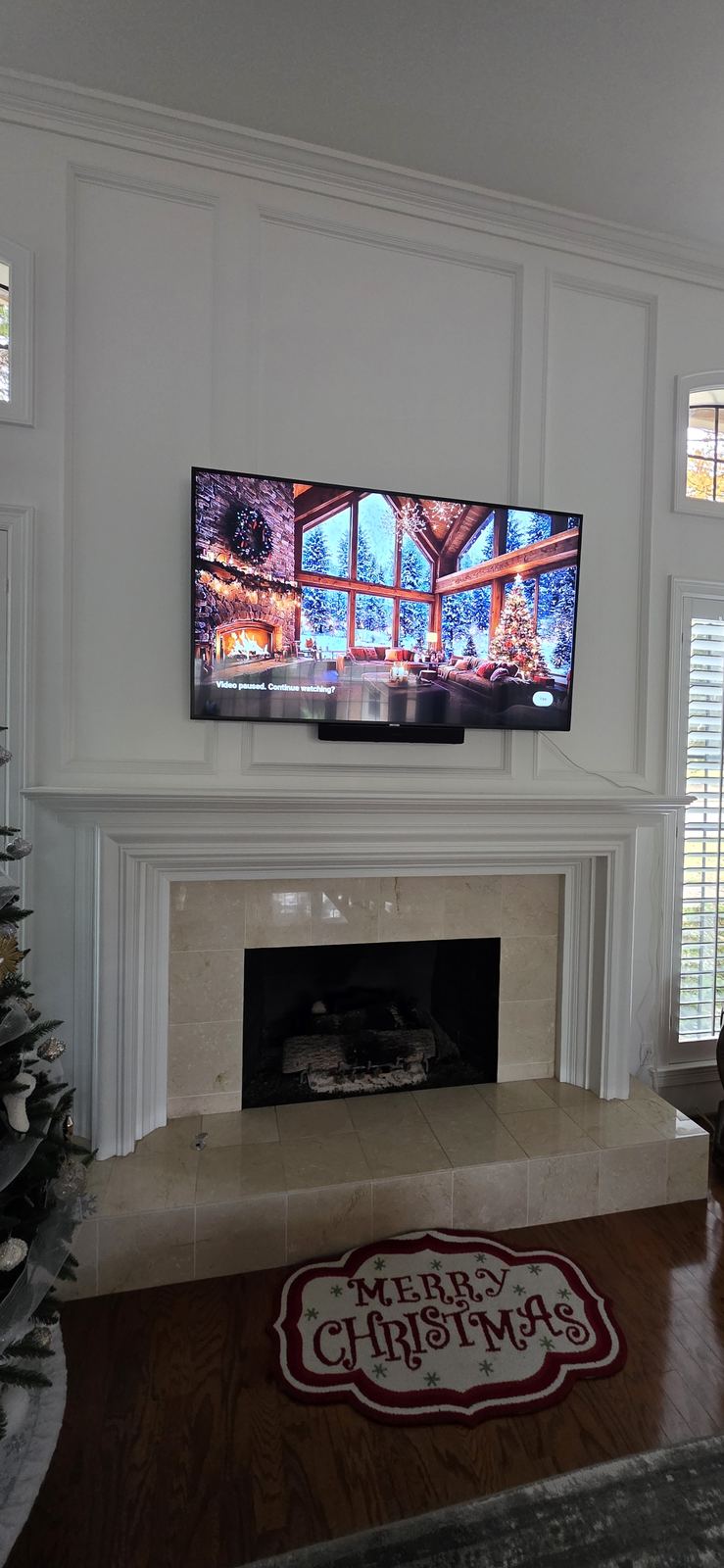 A fresh paint color and clean finish can turn a fireplace wall into the focal point of the room.