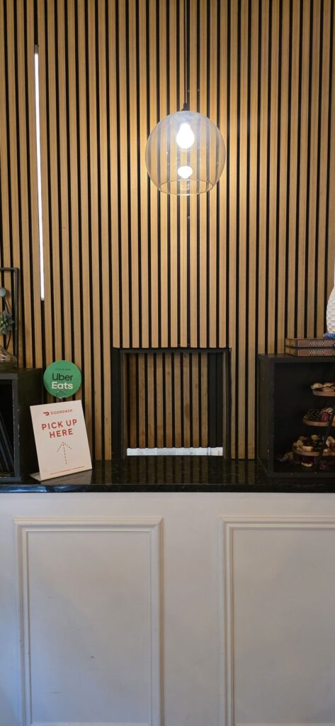 Wood slat feature wall – Fixora Remodeling, Plano TX