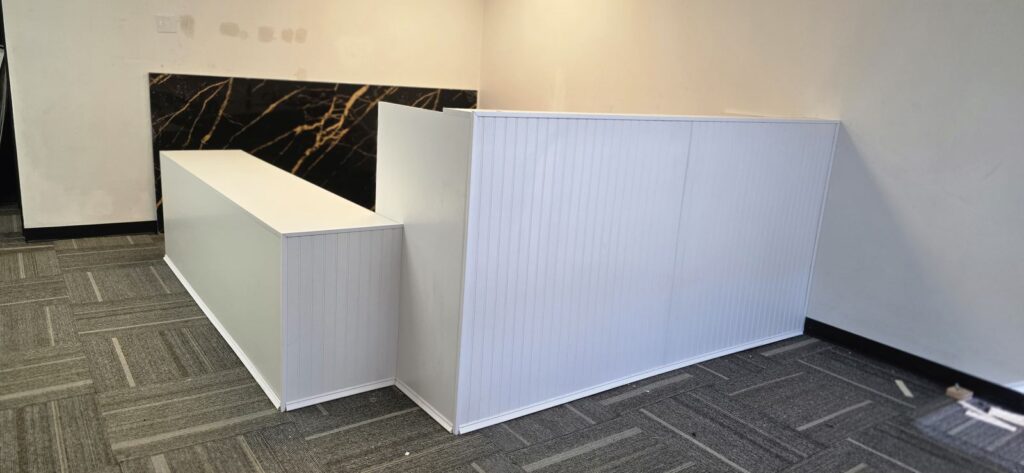 Custom reception desk – Fixora Remodeling, Plano TX